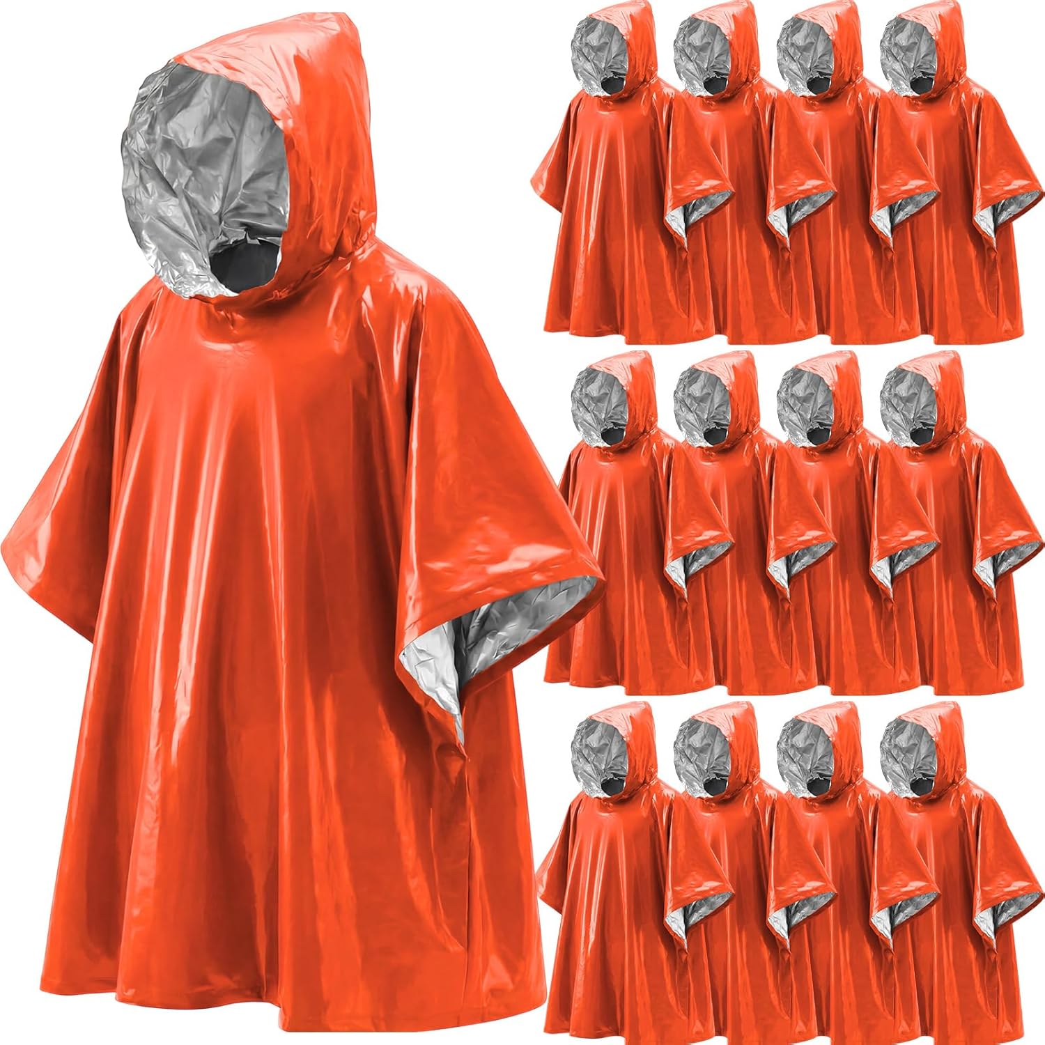 Survival Blanket Reflective - 1PC Lightweight Emergency Thermal Blanket Poncho