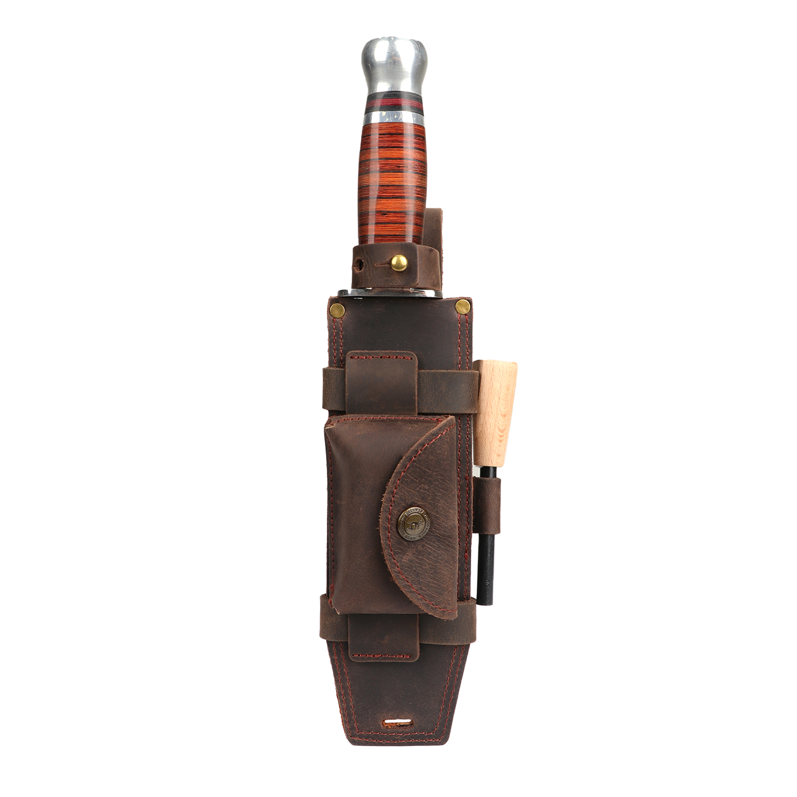 Tourbon Camping Leather Knife  - Bushcraft Knife Fixed avis et prix