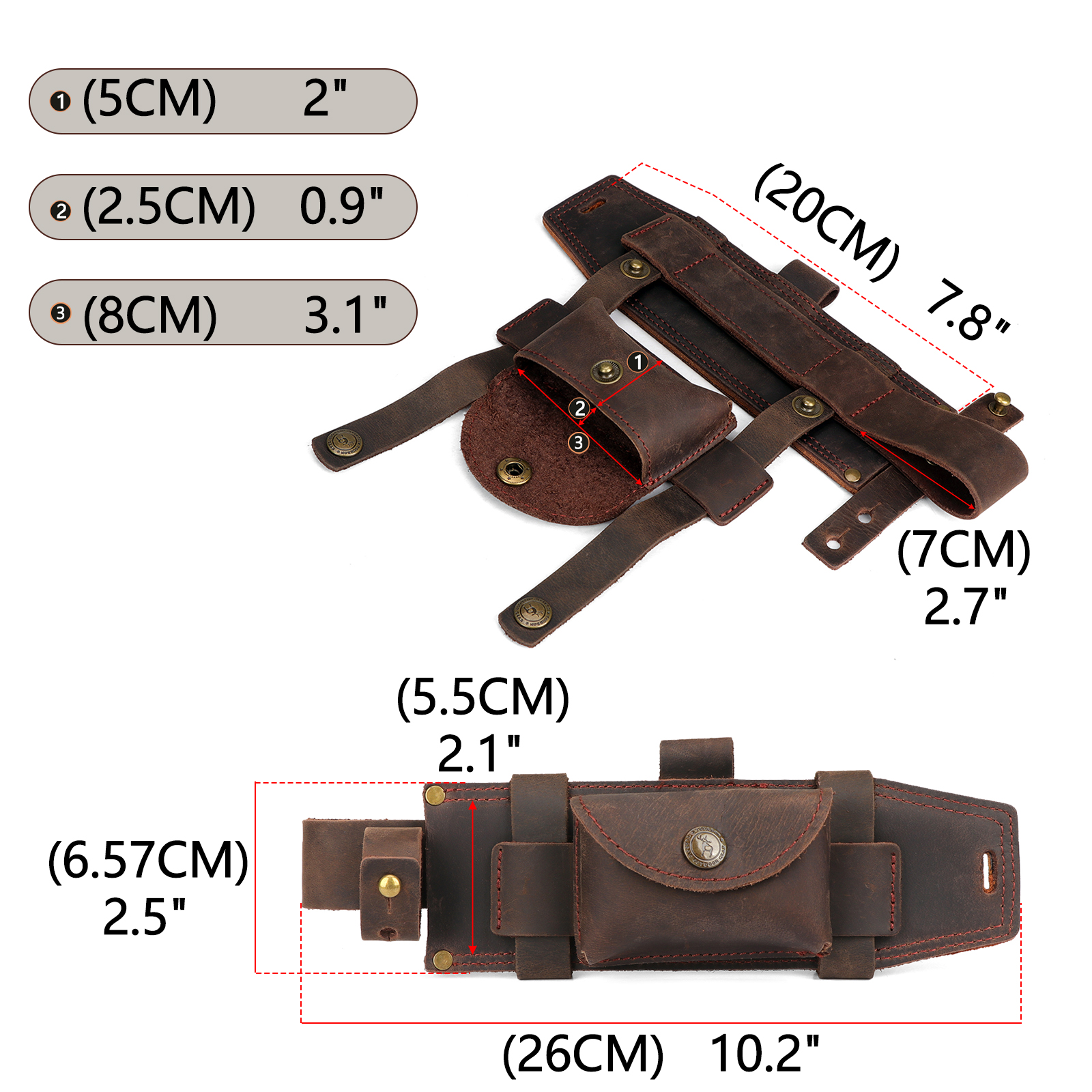 Tourbon Camping Leather Knife  - Bushcraft Knife Fixed avis et prix