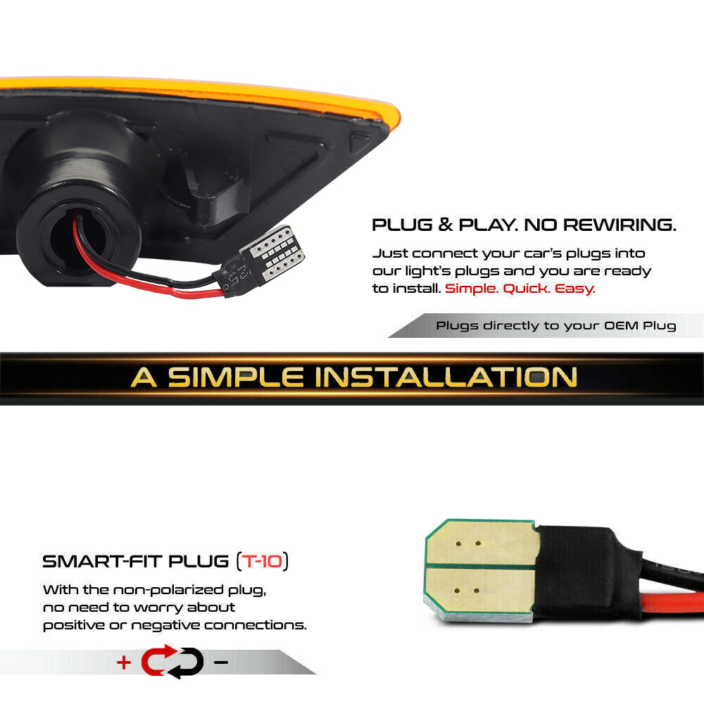 2PCS Car LED Front Side Marker - Signal Flare Kit avis et prix