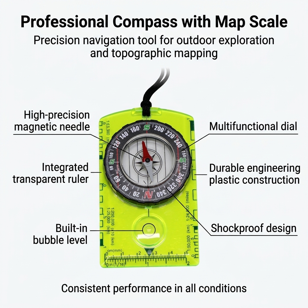 Waterproof Compass Outdoor Gad - Compass Lensatic avis et prix