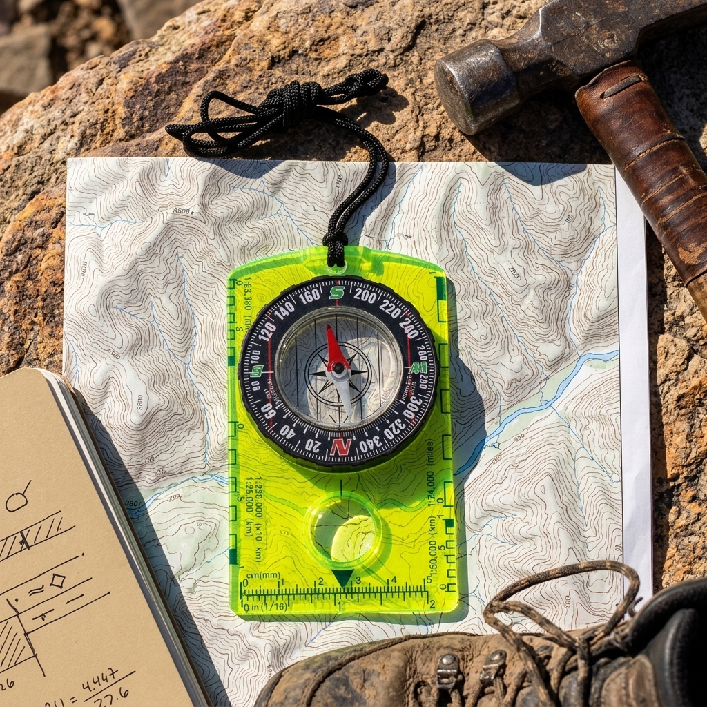 Waterproof Compass Outdoor Gad - Compass Lensatic avis et prix