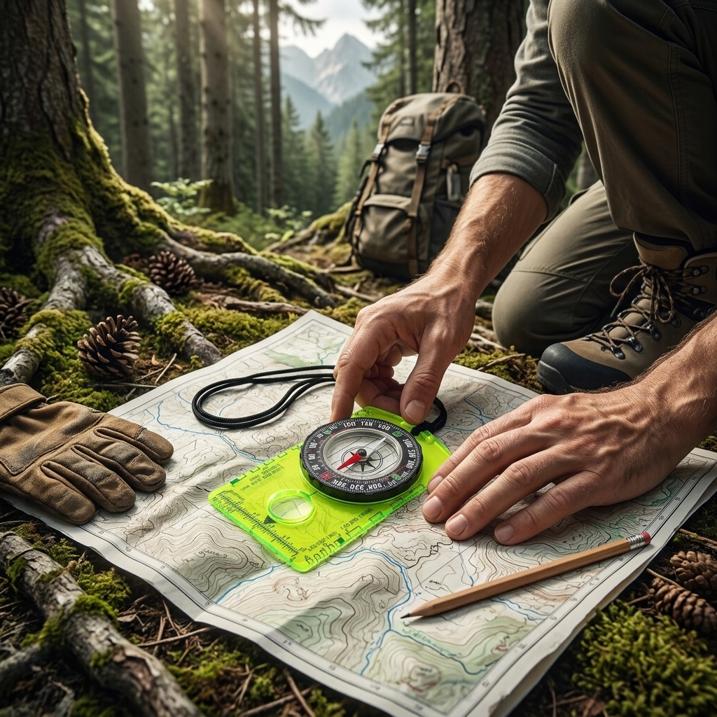 Waterproof Compass Outdoor Gad - Compass Lensatic avis et prix