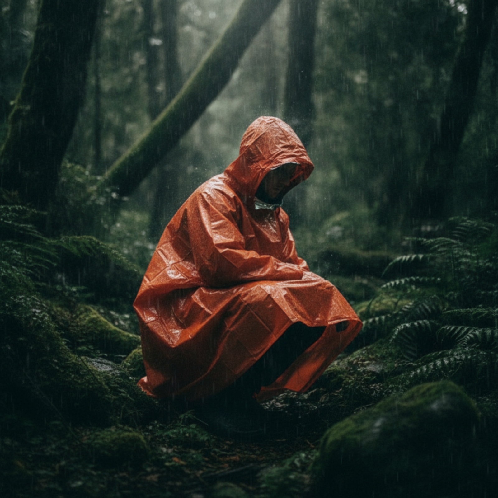 Hooded Rain Poncho Windproof E - Emergency Poncho Rain avis et prix