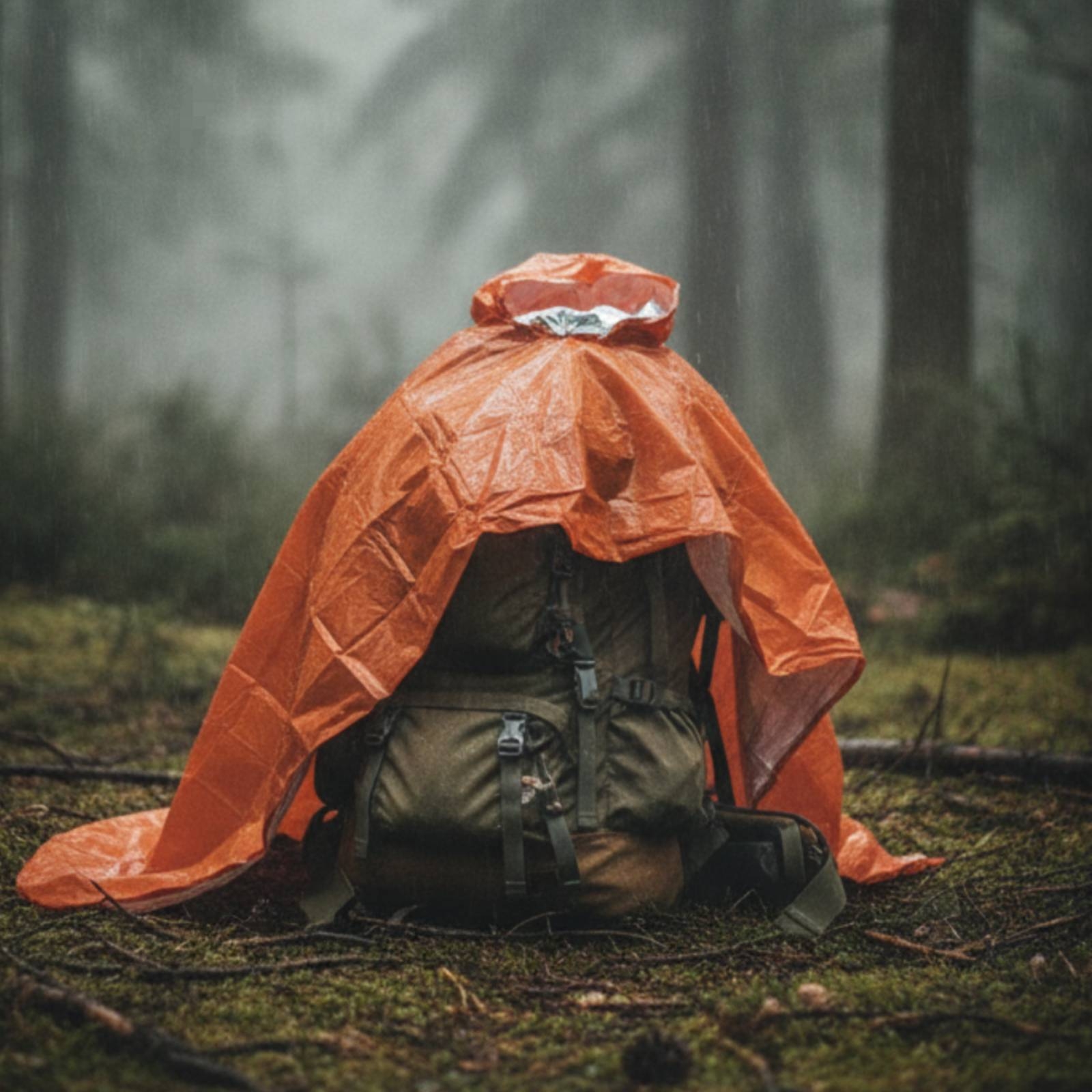 Hooded Rain Poncho Windproof E - Emergency Poncho Rain avis et prix