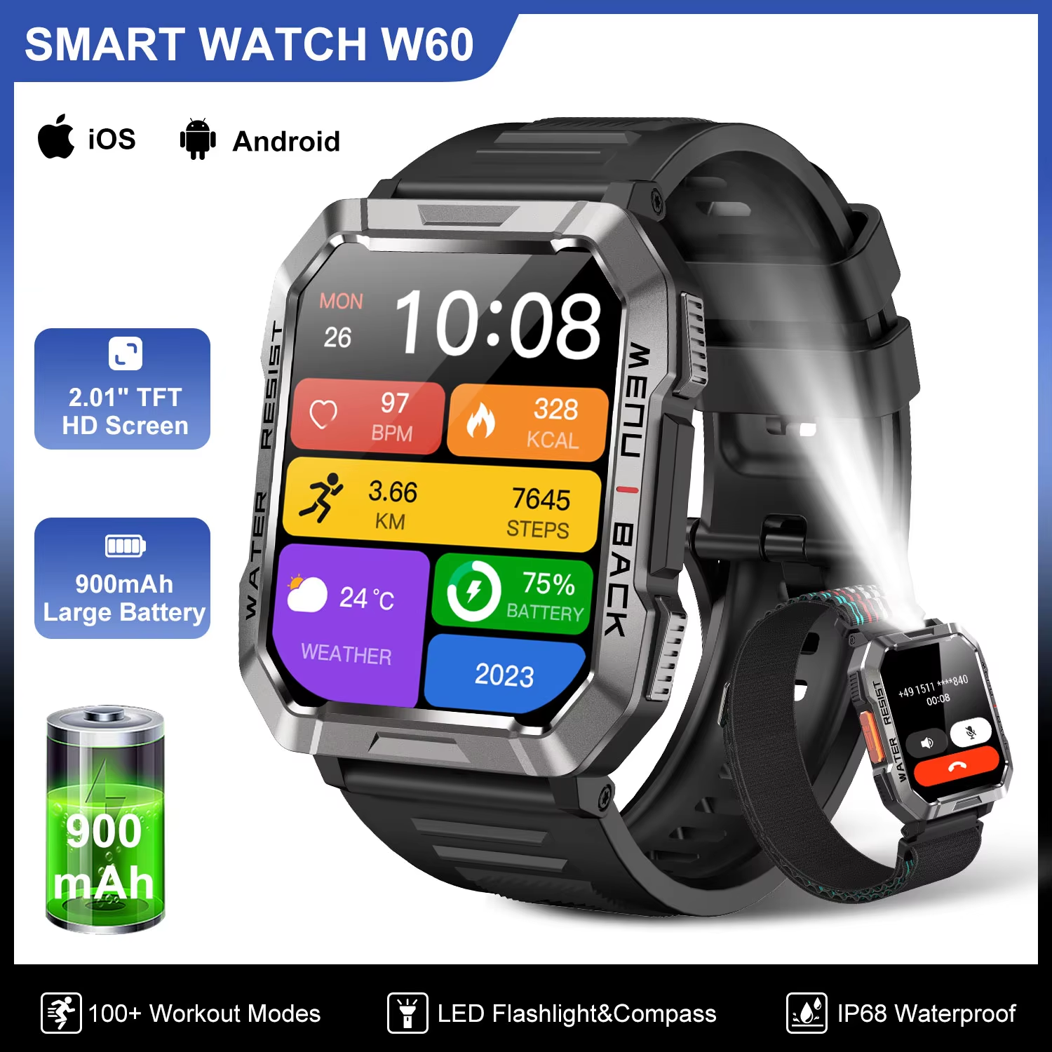 Blackview W60 Waterproof Smart - Compass Lensatic avis et prix