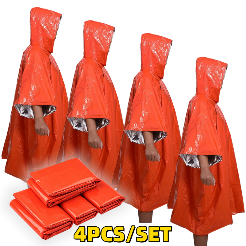 1PC/2PCS/4PCS Emergency Rain P - Emergency Poncho Rain avis et prix