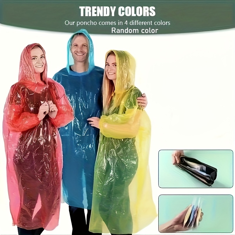 5/10Pcs Disposable Waterproof  - Emergency Poncho Rain avis et prix