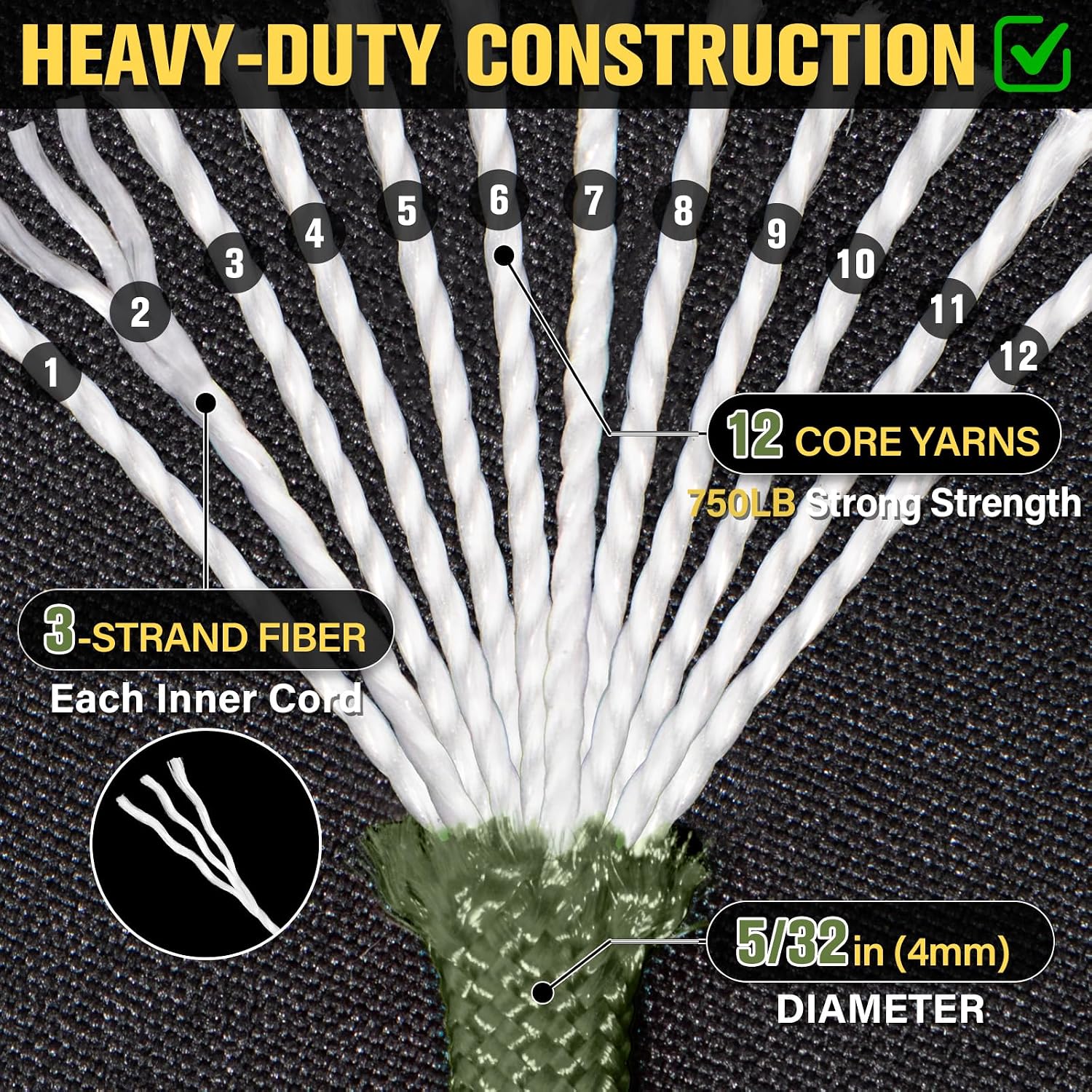 750 lb Paracord Rope 1000ft/50 - Para Cord 1000Ft avis et prix