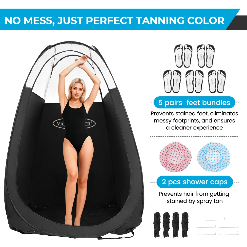 Black Spray Tanning Tent Porta - Emergency Mylar Tent avis et prix