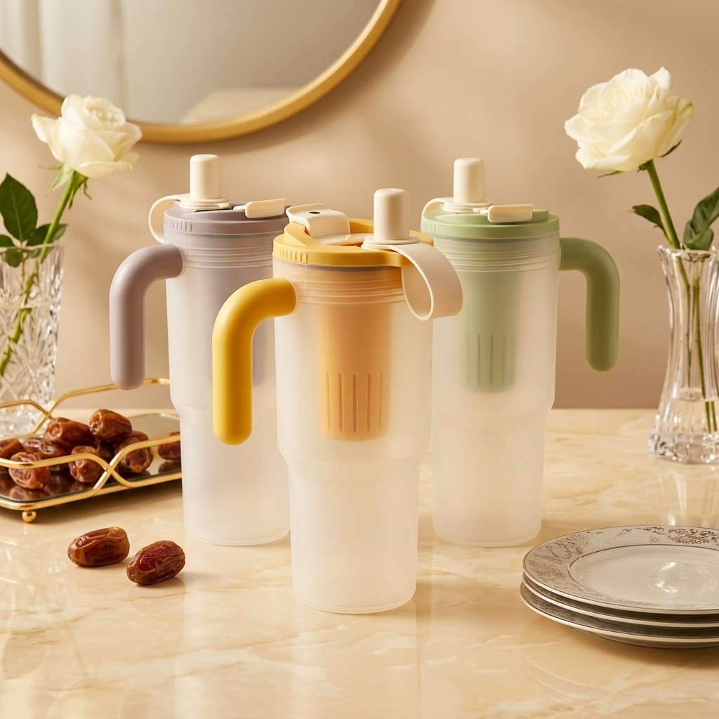 850ml Plastic Water Bottle Tum - Water Purification Straw avis et prix