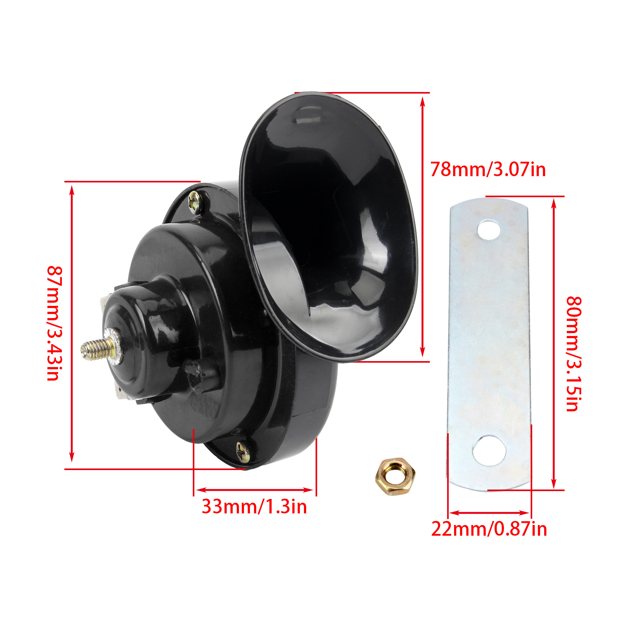 12V 24V Universal Trumpet Horn - Emergency Whistle Loud avis et prix