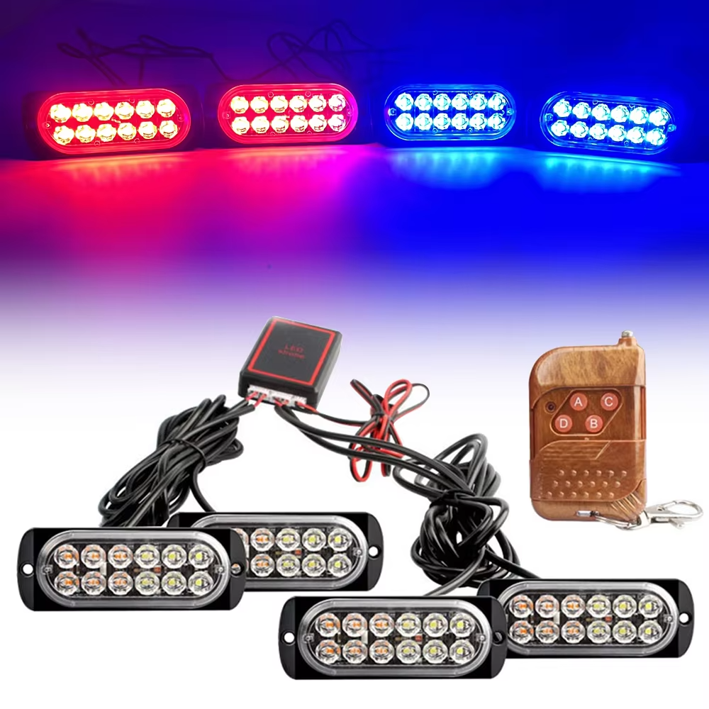 4x12 LED Remote Control Car St - Sos Light Strobe avis et prix
