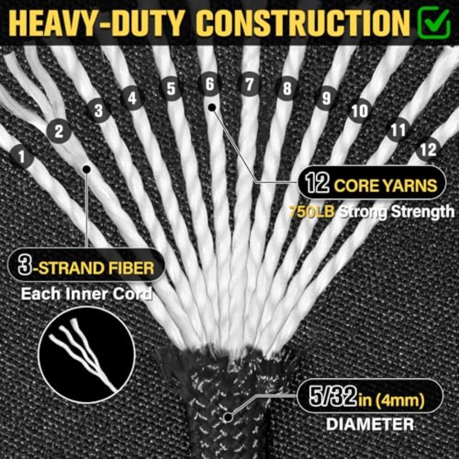 Paracord Rope 750 lb - 1000ft/ - Para Cord 1000Ft avis et prix