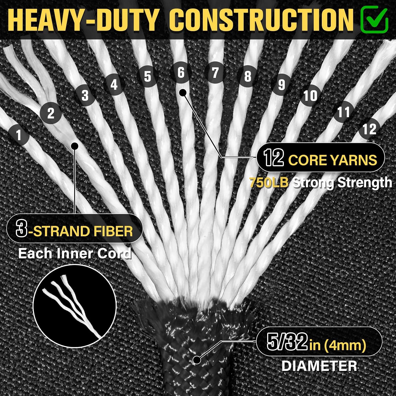 750 lb Paracord Rope 1000ft /  - Para Cord 1000Ft avis et prix
