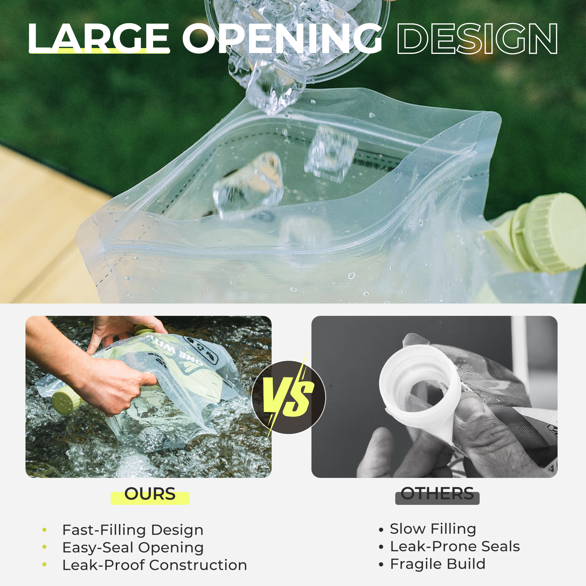 8L ALOCS Camping Water Bladder - Water Bag Collapsible avis et prix