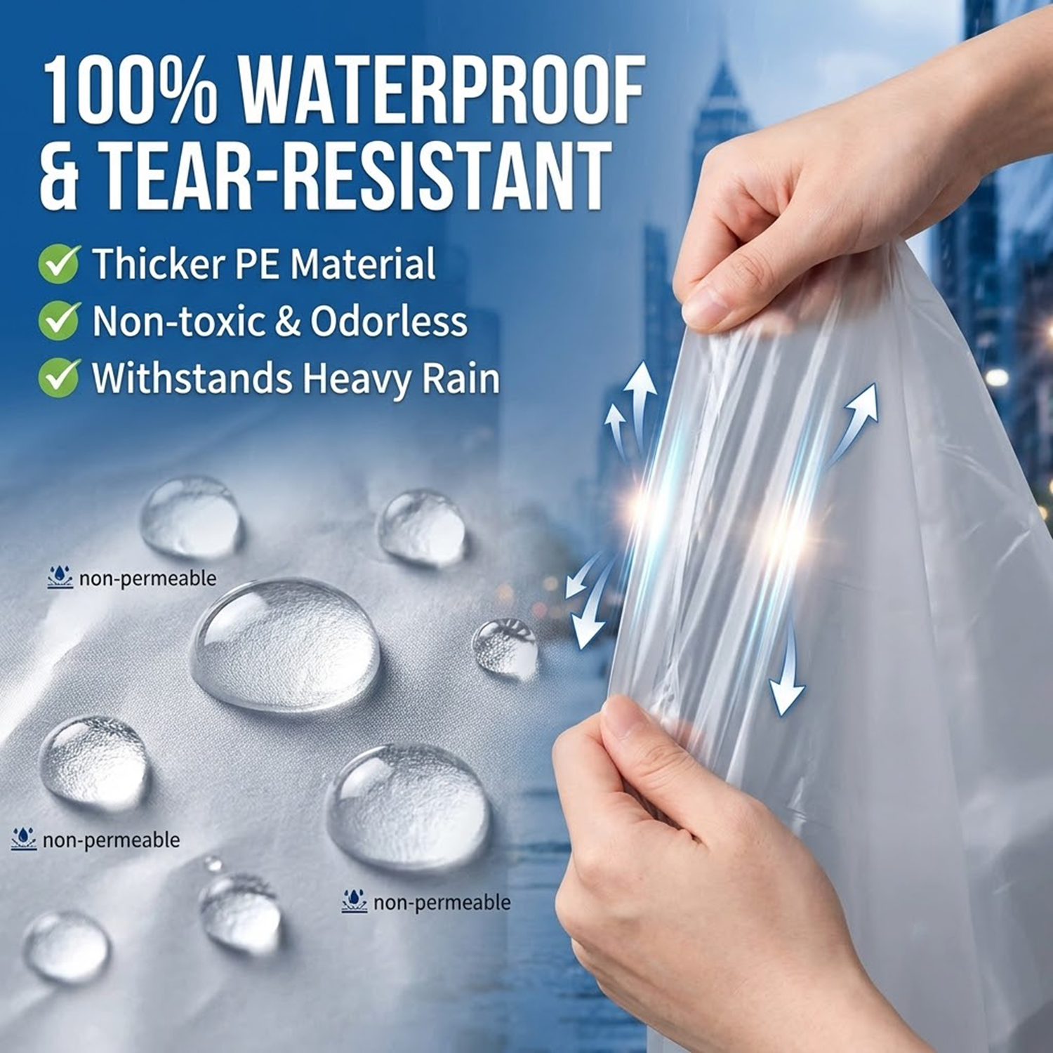 Unisex Portable Card Disposabl - Emergency Poncho Rain avis et prix
