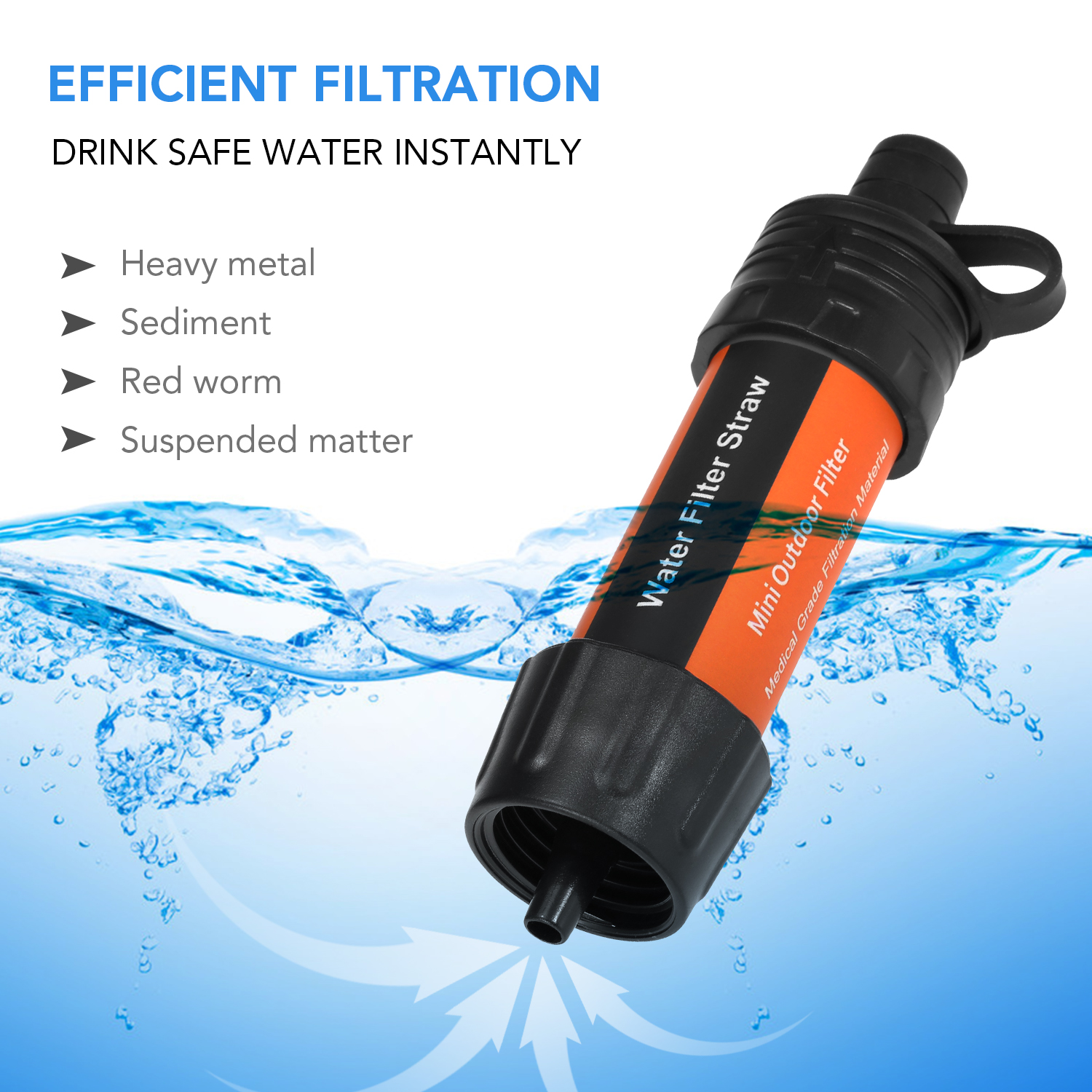 Outdoor Water Filter Straw Wat - Water Purification Straw avis et prix
