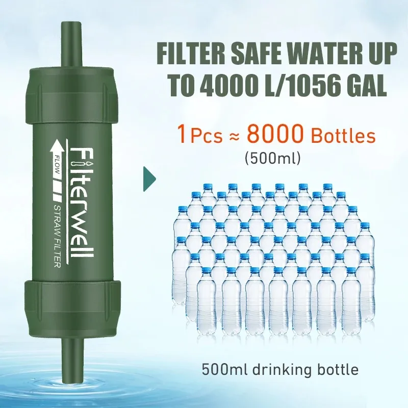 1PC Outdoor Mini Water Filter  - Water Purification Straw avis et prix