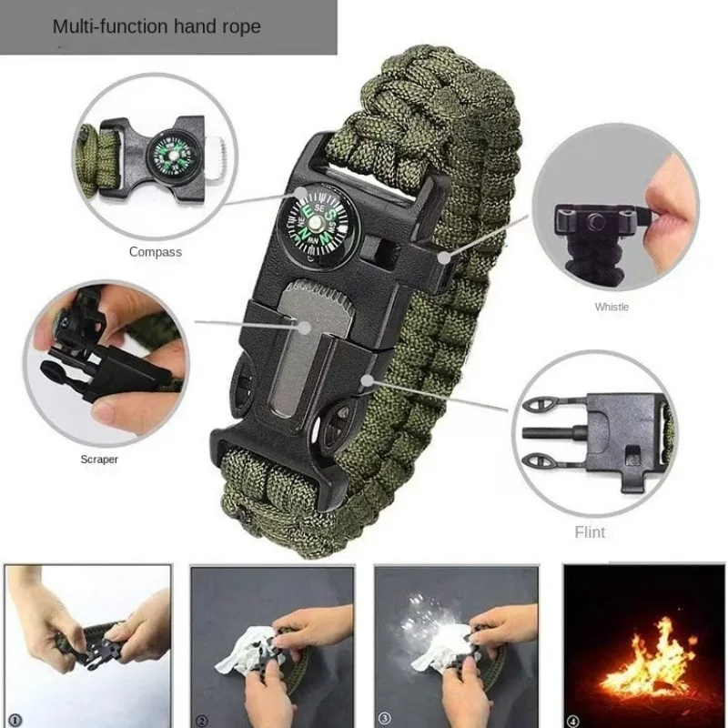 Five in One Compass Bracelet w - Fire Starting Kit avis et prix