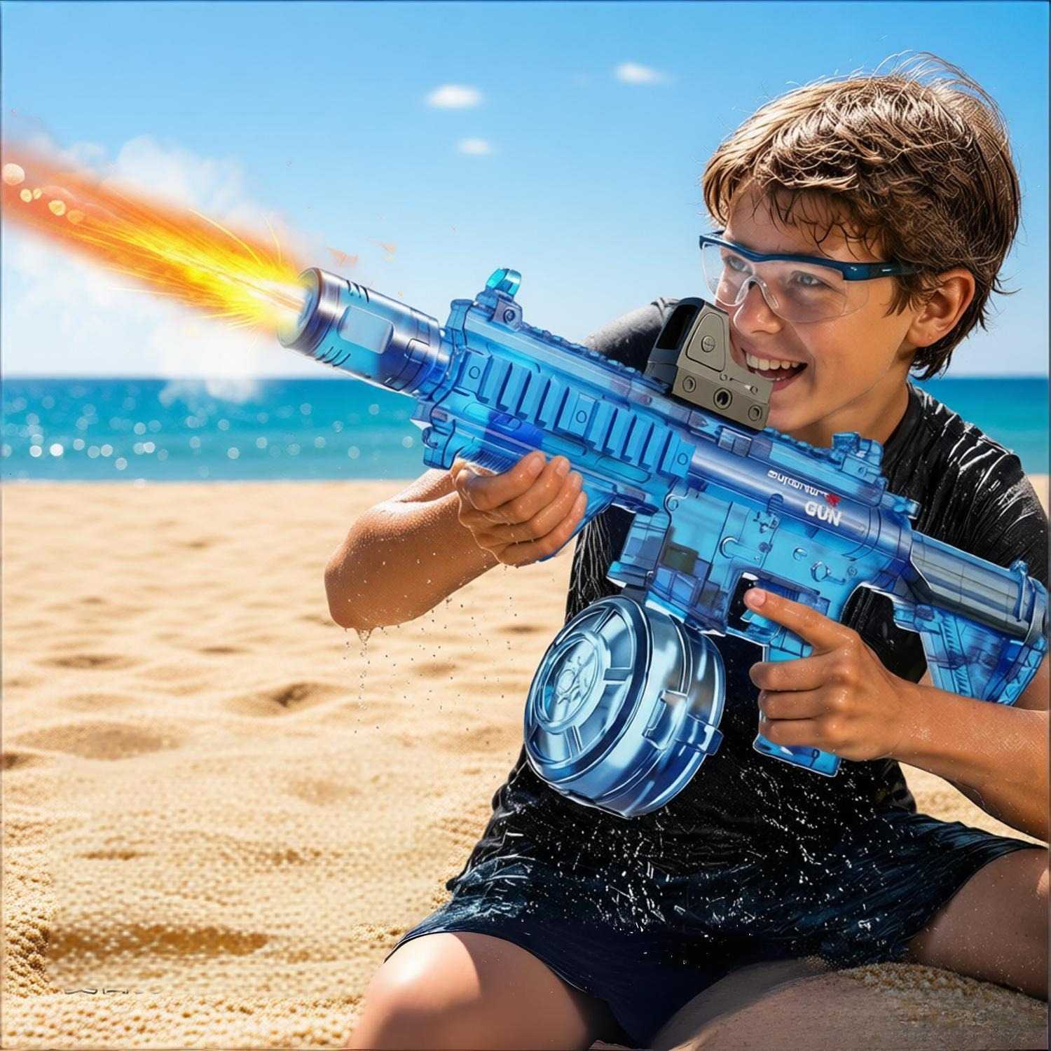 Kids Automatic Water Gun with  - Sos Light Strobe avis et prix