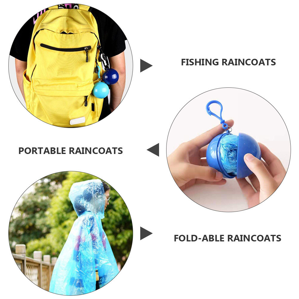 4Pcs Portable Waterproof Rain  - Emergency Poncho Rain avis et prix
