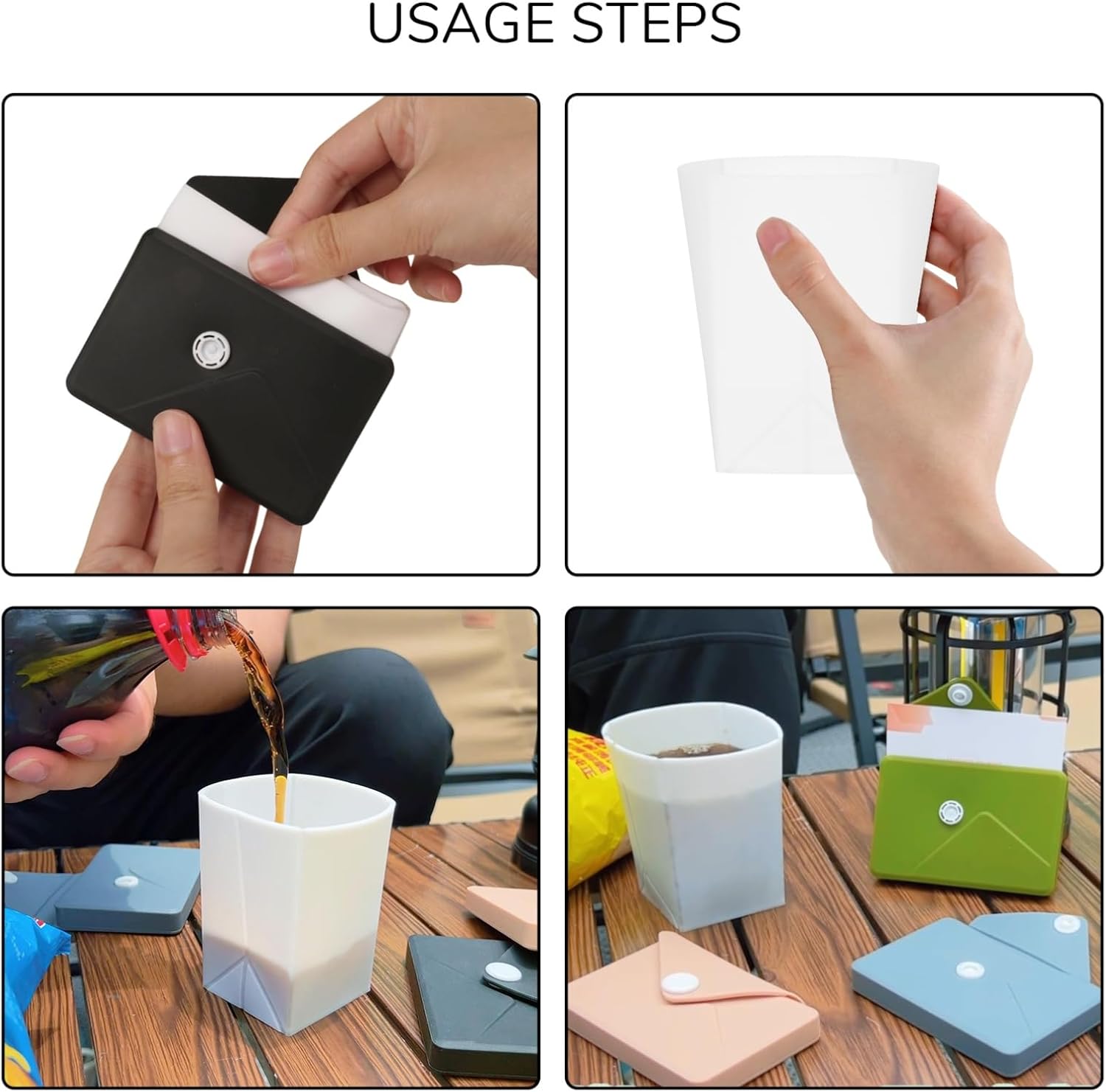 Silicone Collapsible Travel Cu - Water Bag Collapsible avis et prix