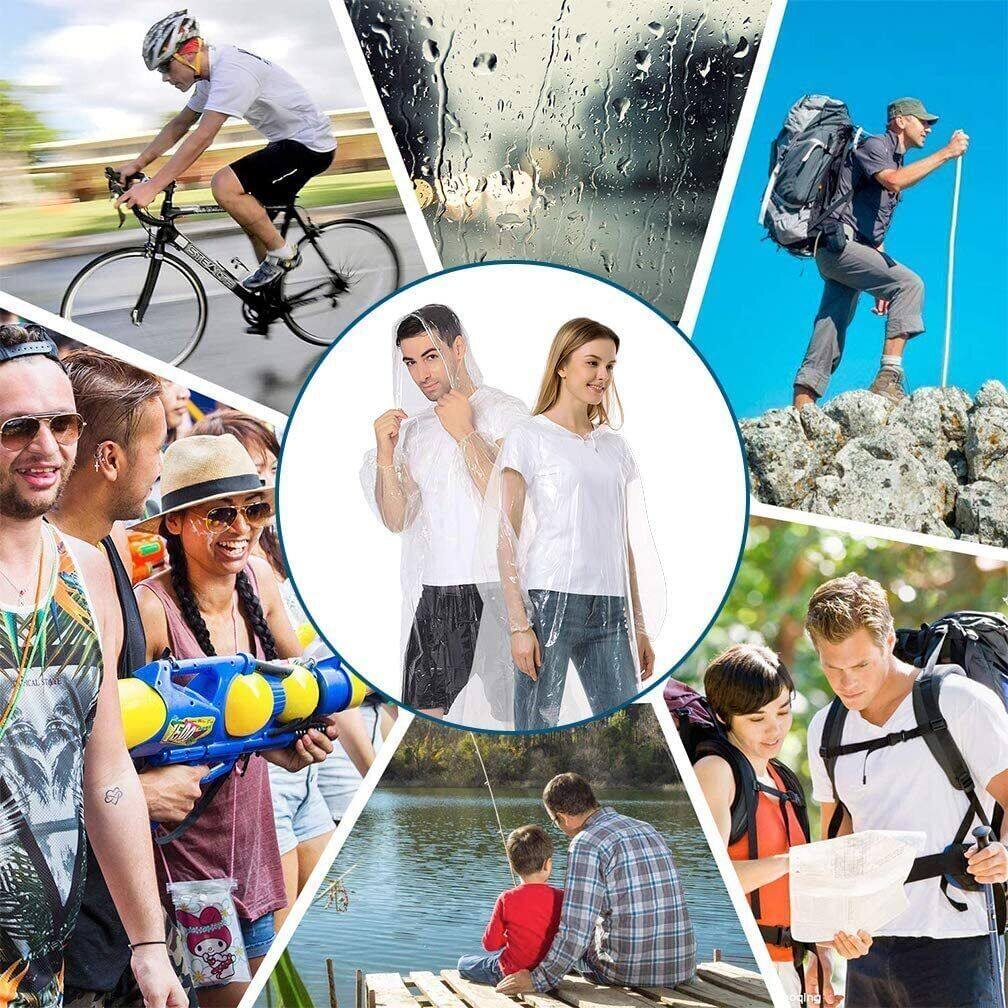 12Pcs Disposable Waterproof Ra - Emergency Poncho Rain avis et prix