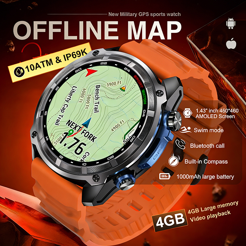 2026 Military GPS Smartwatch O - Compass Lensatic avis et prix