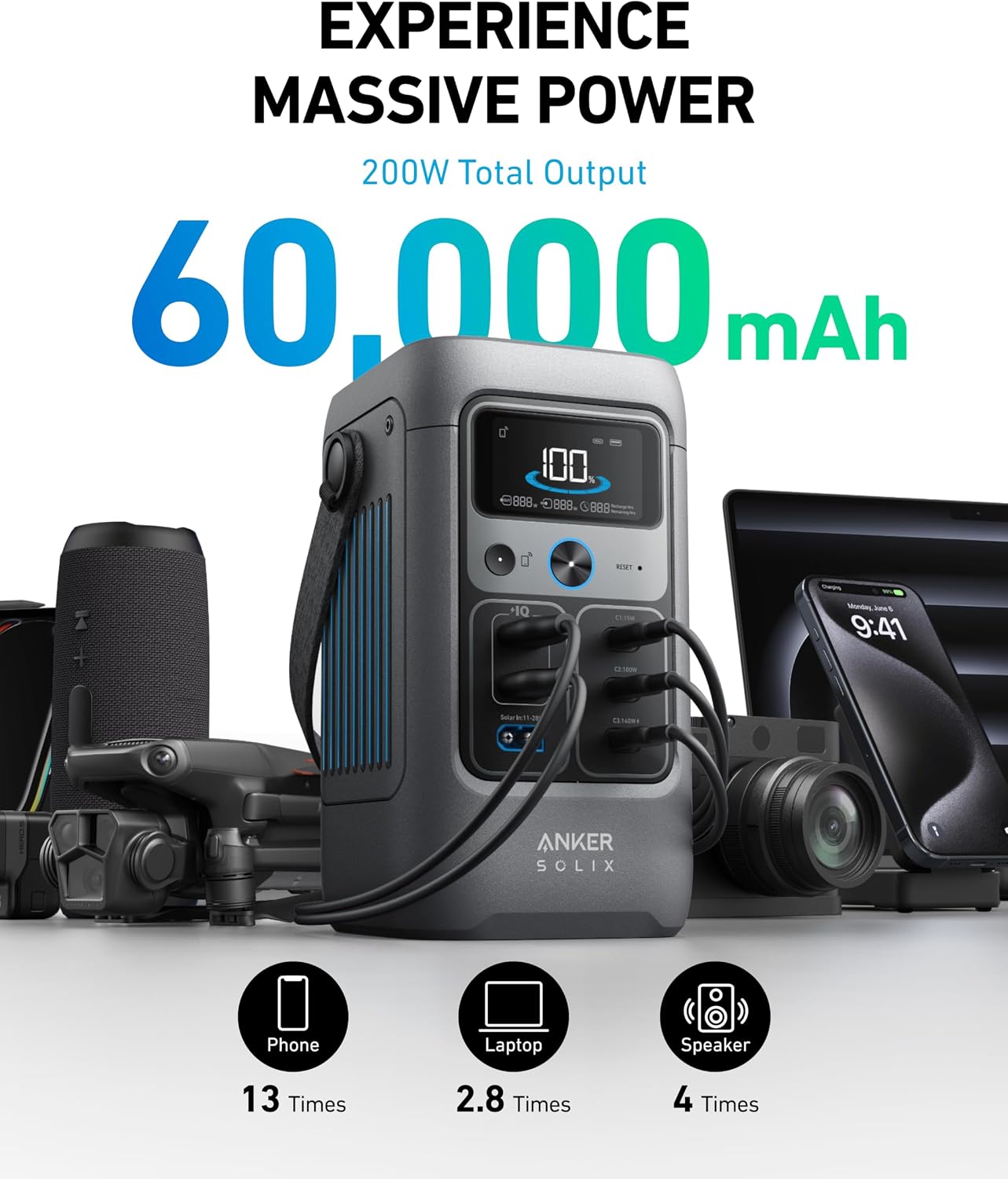 Power Bank Station,192Wh Porta - Solar Emergency Charger avis et prix
