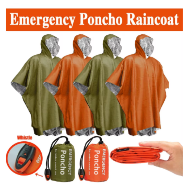 Single-Use Aluminum Film Therm - Emergency Poncho Rain avis et prix