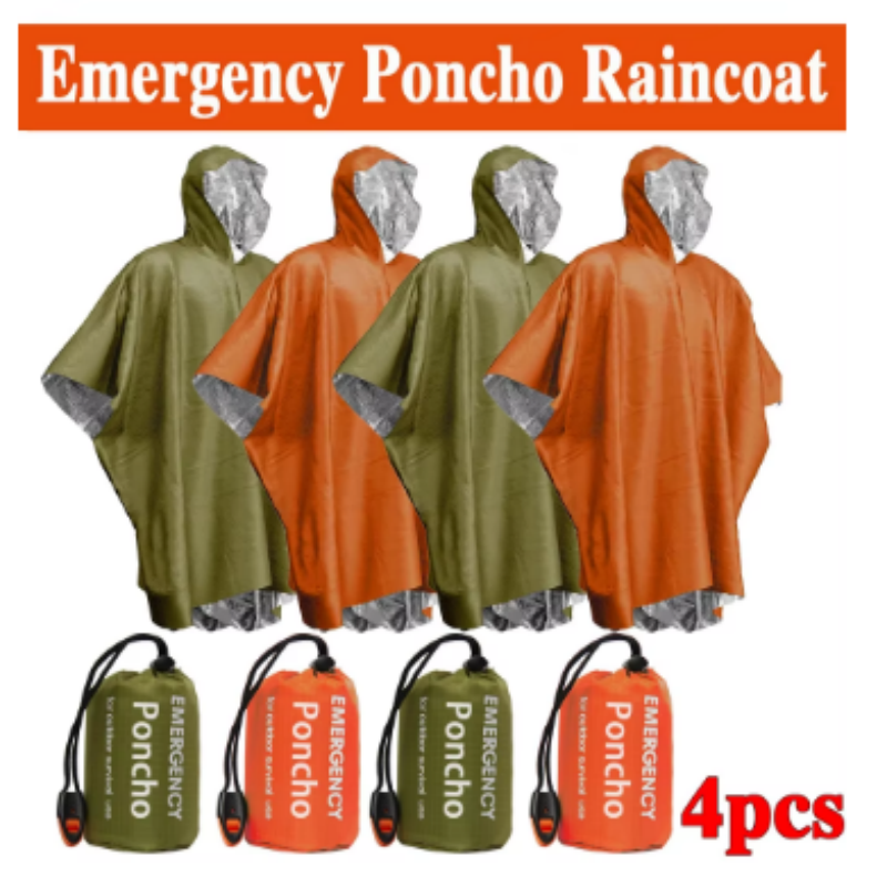 Single-Use Aluminum Film Therm - Emergency Poncho Rain avis et prix